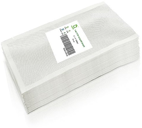 CANLENPK 10x15CM/4x6 Zoll Mini-Vakuumierbeutel Goffriert Kleine Vakuum Lebensmittel Aufbewahrungsbeutel, Lebensmittelbeutel Vakuumierbar, Sous Vide Lebensmittelsiegelbeutel (100 Stück)