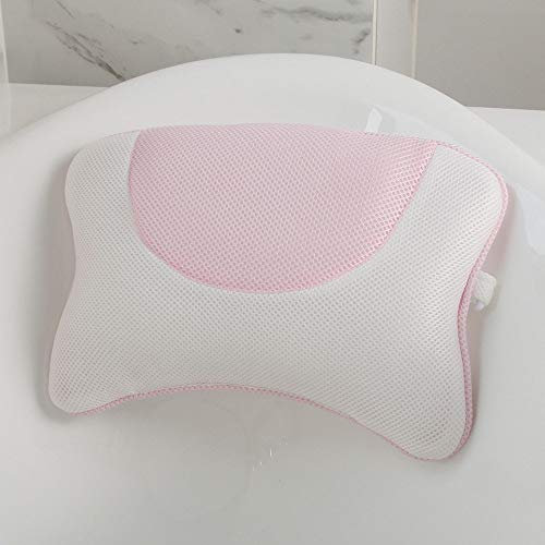 HAIBI Badewannenkissen, 3D Mesh Hals Zurück Spa Kissen Kissen Nacken Rücken Unterstützung Rutschfesten Komfort Badewanne Kopfstütze