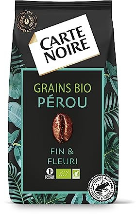 CARTE NOIRE - Café Grain Sélection Pérou - Bio 100 % Arabica - Paquet de 500 g - Fabriqué en France
