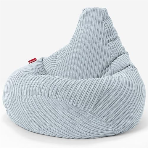 Lounge Pug, Gaming Sitzsack Sessel, Cord Baby Blau