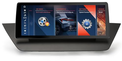 Android 12 Autoradio 10.25 Zoll für BMW X1 E84 2009-2015 IPS Bildschirm Carplay Android Auto DSP GPS Navi Bluetooth WiFi 4G DAB+OBD TPMS, ES3684B, 4GB RAM+ 64GB ROM
