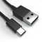 Justcom USB-C Ladekabel für LG K61 2020 Schwarz 3 m Handy Schnellladekabel Datenkabel