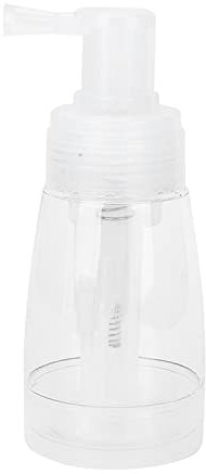 Germerse Flacon de poudre, flacon pulvérisateur de poudre ferme anti-impact compact portable transparent résistant à l'usure pour coiffeur pour coiffeur pour la maison pour salon de coiffure