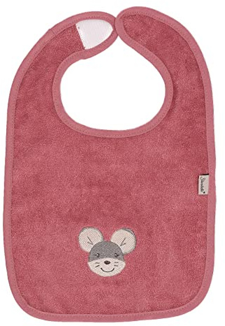 Sterntaler Lätzchen Maus Mabel in Rosa (2 St.), GOTS zertifiziert Baby & Kleinkind Bio Spucktuch, Klettlätzchen Halstuch/Babylätzchen