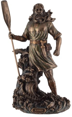 Njörd germanischer Gott des Windes und der Meere - bronziert by Veronese