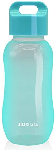 JILIGUALA Plastic Coffee Travel Mugs Water Bottle Sports Water Bottle Cup for Milk, Coffee, Tea, Juice Size 350ml (12oz), Blue Pack of 1