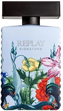 REPLAY - Signature secret for woman eau de toilette - Citrusfruktig, mystisk, intensiv, energisk, iögonfallande och bubblande parfym för kvinnor, 100 ml flaska