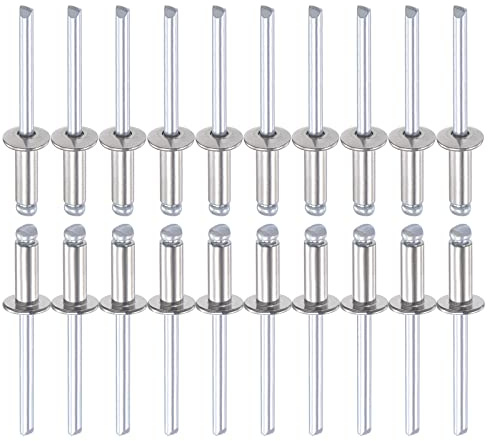 DTGN 5mm x 13mm (DxL) Blindnieten - 50Pack - Gut für Maschine Verbindung - 304 Edelstahl Kuppel Offenes Ende Niet