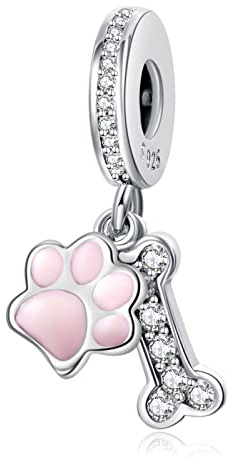 Rimgoris 925 Sterling Silber Charm für Frauen Armbänder Halskette Infinity Herz Familie Verschluss Sicherheitskette Hund Druck&Knochen Münze Familie&Freund für immer Freundschaft Heißluftballon Haus