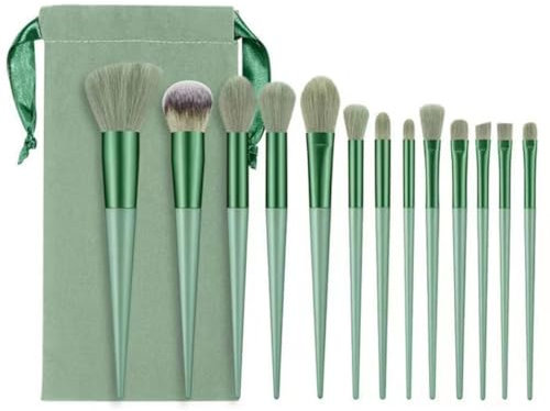 KARLOR Pinselset, 13 Stück Make-up Pinsel Set Mit Tasche, Professionell Schminkpinsel Kit, Foundation Brush, Lidschatten Pinselset, Gesicht Auge Blush Bürsten