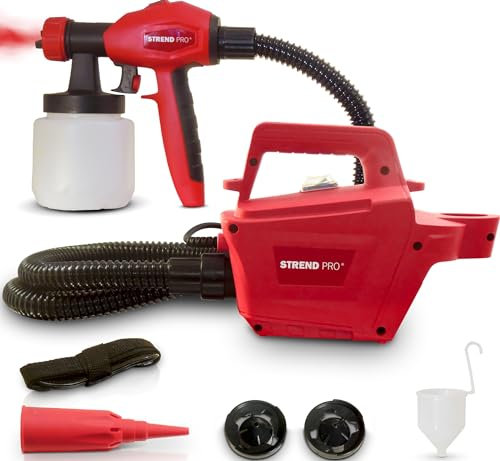 STREND PRO Farbsprühsystem Wandfarbe 650W | Innovatives Abnehmbares Kompressordesign | Lackierpistole Elektrisch für die Malerei | Farbsprühgerät Wandfarbe | Streichen zubehör | Spritzpistole Farbe