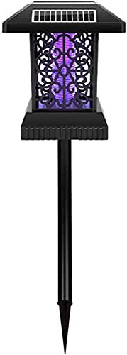 CRBUDY Lámpara Solar para Matar Mosquitos, lámpara antimosquitos eléctrica Recargable antimosquitos con Panel Solar, lámpara USB usada para Exteriores e Interiores