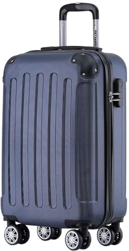 TRVLMORE Handgepäck Koffer 54x36x20cm - Koffer & Trolleys, Reisekoffer mit Rollen, Handgepäck Trolley 54x36x20, Hartschalenkoffer Klein, Koffer Handgepäck 54x36x20 Leicht, Trolley Handgepäck, Blau