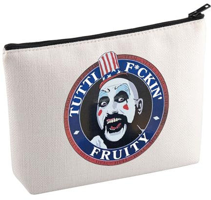 Captain Spaulding Kosmetiktasche Horrorfilm Merchandise Make-up-Tasche Killer Clown Geschenk Gruselige Jahreszeit Geschenk Gruselfilm Fans Geschenk, Fruity Mup, Kosmetiktasche