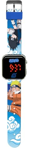 Kids Licensing Montre de Fitness NA00001, Montre LED Naruto, lanière