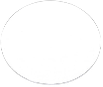 QUARKZMAN Verre de Montre en Cristal 43mm Diamètre 1.5mm Épais Ronds et Plats Verres de Montre en Saphir Transparent, Verres de Remplacement pour Réparation d'Horloger
