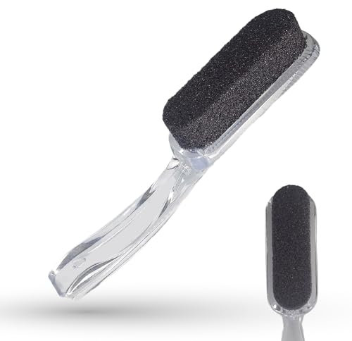 LaRosa PUMICE SPA Manche de pédicure avec Pierre Ponce Noire – Transparent