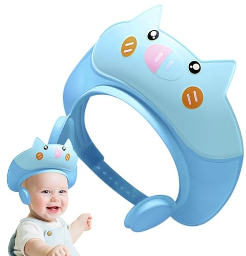 yakermur Baby-Duschkappe, Babyparty-Mütze zum Waschen der Haare | Badevisierhut für | Verstellbarer Badeschutz, Badekappe für sie, Schild