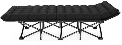 EYRMQWJPC Campingbett, Klappbett for Erwachsene, mit Matratze for, Dicke 6 cm(190 * 68 * 37CM)