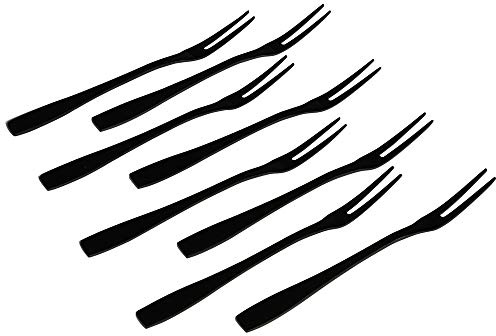 Teyyvn 8-Piece Fruit Forks, Stainless Steel 2-Prong Fork, Bistro Cocktail Fork