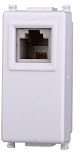 Presa Telefonica RJ11, Compatibile Con Vimar Plana (1 Pezzo)
