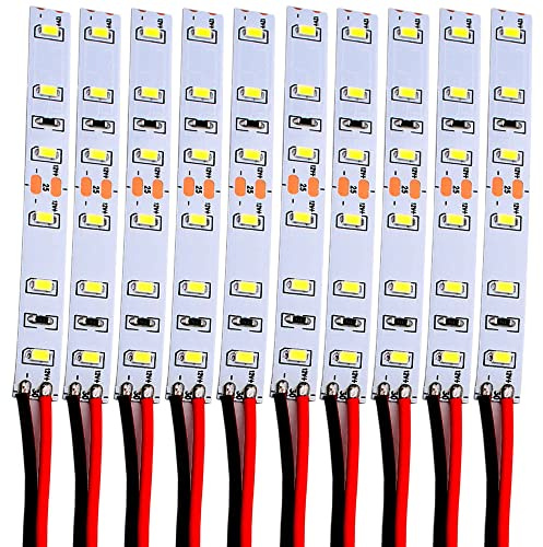 RUNCCI-YUN 10pcs 12-18V 6-LED Hausbeleuchtung 10cm Weiss mit Kabel 10cm,Modellbau Led Beleuchtung,modellbau beleuchtung modelleisenbahn beleuchtung