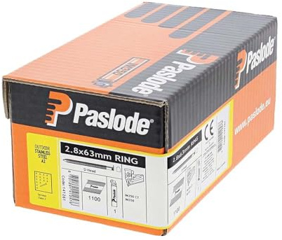 Firmahold Gun Nails Without Gas Framing fit Paslode IM350 + 50mm 63mm 75mm 90mm (Galvanised, 2.8x63-3300pcs)