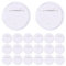 20 Stück Buttons Selber Machen Set Transparente DIY Ansteckbuttons Set, Transparente DIY Anstecker ohne Buttonmaschine mit Sicherheitsnadel für Foto Bild Kleidung Party Namensschilder 40mm 1,6 Zoll