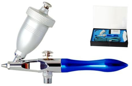 JUNIERS Airbrush Pistole Eraser Gun AG-178 Sandstrahl - Airbrush Pistolen Set inkl. Schlauch, mit 150g Sandstrahlgut, Staubmaske und Wandhalterung