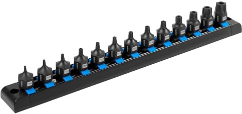 toolant 3/8drive impact torx bit socket set 13PCS,Hex Drive,TT10-TT70, S2 Steel Air Drive Torx Socket set,Impact Grade，Anti-Roll Design