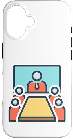 Meeting in The Conference Room Boardroom Meeting Office Case for iPhone 16
