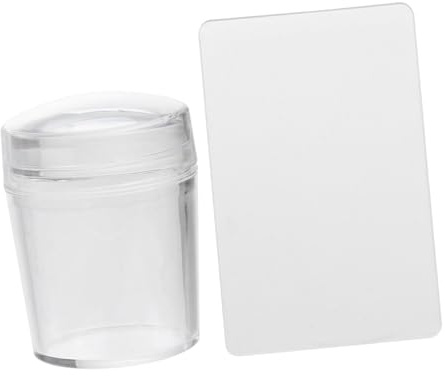WRITWAA Nail Art Jelly Stamper Trasparente in Silicone Antiscivolo Strumento Professionale Per Decorazione Unghie Precisione e Facilità d Uso