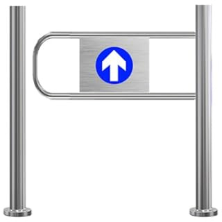 Cancello a battente di sicurezza, design a molla per un controllo sicuro dell'ingresso/uscita in supermercati e fabbriche