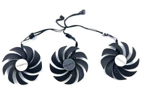 ZHXOZYF Ventilador de refrigeración 107 mm PLD1001020S12H para Gigabyte RTX4060 4070 TI 4080 Super RTX4090 para Ventiladores Tarjetas vídeo Gaming(Brown)