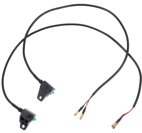 MAGICLULU Motorrad Bremslichtschalter aus Verschleißfestem Material mit Kabel Paar für Vorder und Hinterradbremse Geeignet für Elektroroller und Motorräder