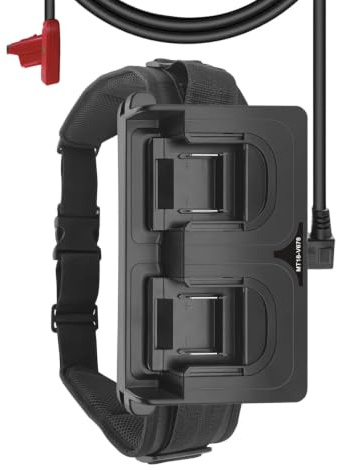 Adaptateur d ' alimentation de ceinture externe pour interfaces d ' aspirateur sans fil prises en, conception à deux batteries facilitant l ' entretien de plusieurs pièces, convertisseur de puissance