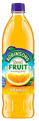 Robinsons Orange No Sugar Added 1L (Pack of 2)