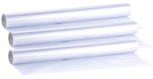 infactory Milchglasfolie: 3er-Ser statisch haftende Milchglas-Sichtschutz-Folien, je 45 x 200 cm (Fensterfolie Sichtschutz statisch, Fensterfolie Sichtschutzfolie, Sonnenschutz)