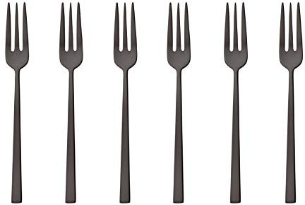 Rock PVD Antique Black, 6 Forchettine Dolce