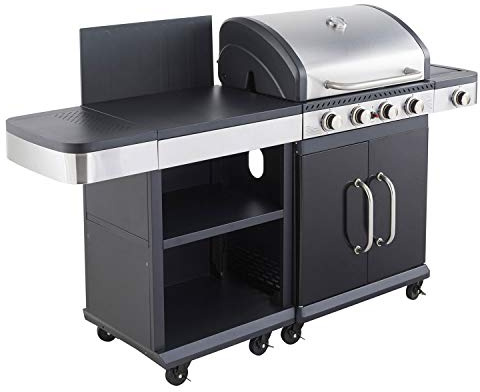 Cook'in Garden FIDGI 4 - Barbacoa de gas con carrito