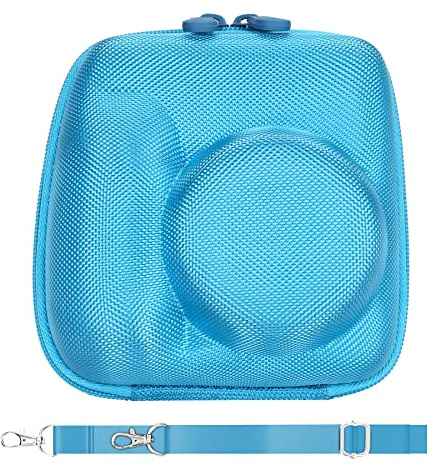 Aenllosi Housse de Protection pour Fujifilm Instax Mini 41/13/12/11, Bleu | Compatible aussi avec 11 Instantané Appareil Photo, Coque Rigide en EVA, Protection Antichoc, Espace pour Accessoires