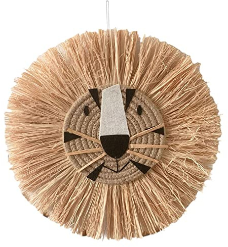 JISADER Tapiz Colgante de Paja, Artesanías, Colgante de Ratán Tejido, Interior Y Exterior, D