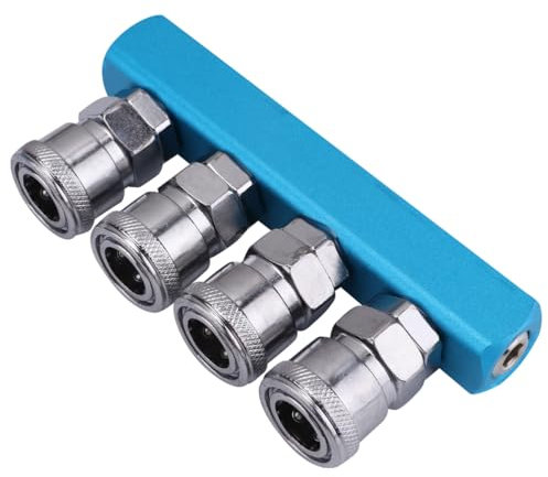BESTonZON Auspuff mit Schnellkupplung Luftkompressor pneumatischer Schnellanschluss Luftstecker-Kit Luftschlaucharmaturen Kompressor-Schnellkupplungsstecker Porös Zubehör Steckdose Verbinder
