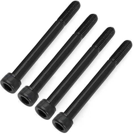 Jutagoss 10Pcs M20 x 290mm Hex Socket Head Cap Screws Bolts, 12.9 Grade Carbon Steel Hexagon Socket Head Screw, Allen Socket Hex Drive, Partially Thread, Black Oxide Screws