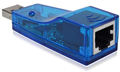 Adaptateur Ethernet USB vers Rj45 10/100, Plug and Play, Plastique Bleu | Réseau Local USB Alimenté par Port, Connexion Rj45 Femelle, Format Compact pour PC Portable