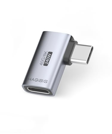Hagibis 240 W 40 Gbit/s 8K USB C Adapter, Adapter USB c auf usbr, USB4 Anschluss für Thunderbolt 4/3, ROG Ally, Steam Deck, Switch, Dock, Mac, Tablet, iPhone 15 Pro (Seite 90)