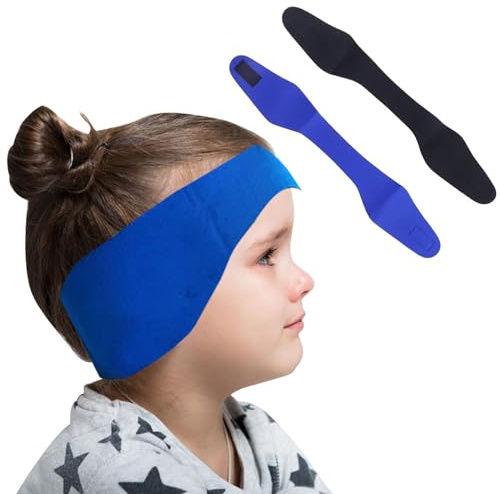 Elastica Fascia da Nuoto, 2 Pezzi Fascia di Protezione per Orecchi da Nuoto, Protezione per Orecchie in Neoprene per Bambini e Ragazzi, Fascia Impermeabile per Nuotare