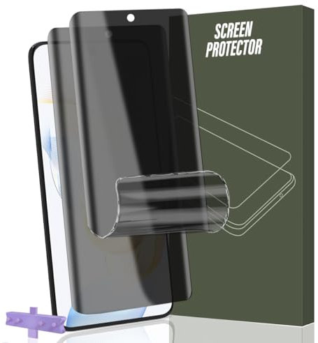 Gelaasso 2 Pezzi Pellicola Protettiva per Honor 90 [Non Vetro], Privacy TPU Film Pellicola, 3D Copertura Completa, Facile Installazione, Anti-Spy Pellicola Protezione per Honor 90