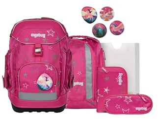 ergobag Schulranzen-Set Maxi Set SternzauBär - Pink