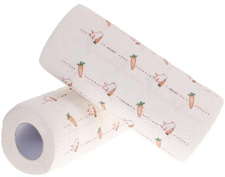 Healvian 2rotoli Salviette per Pulizia della Cucina Panno di Carta per Pulizia Forniture per Cucina Affidabile Utilizzo Versatile Design Elegante Facile da Staccare